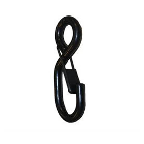 1” Vinyl Coated S Hook with Keeper / Snap 3,000lbs. MBS