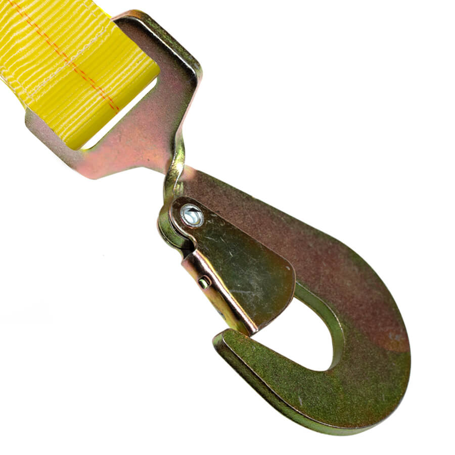Winch Strap with Twisted Snap Hook