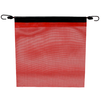 18”x18” Red Mesh Flag with Metal Loop
