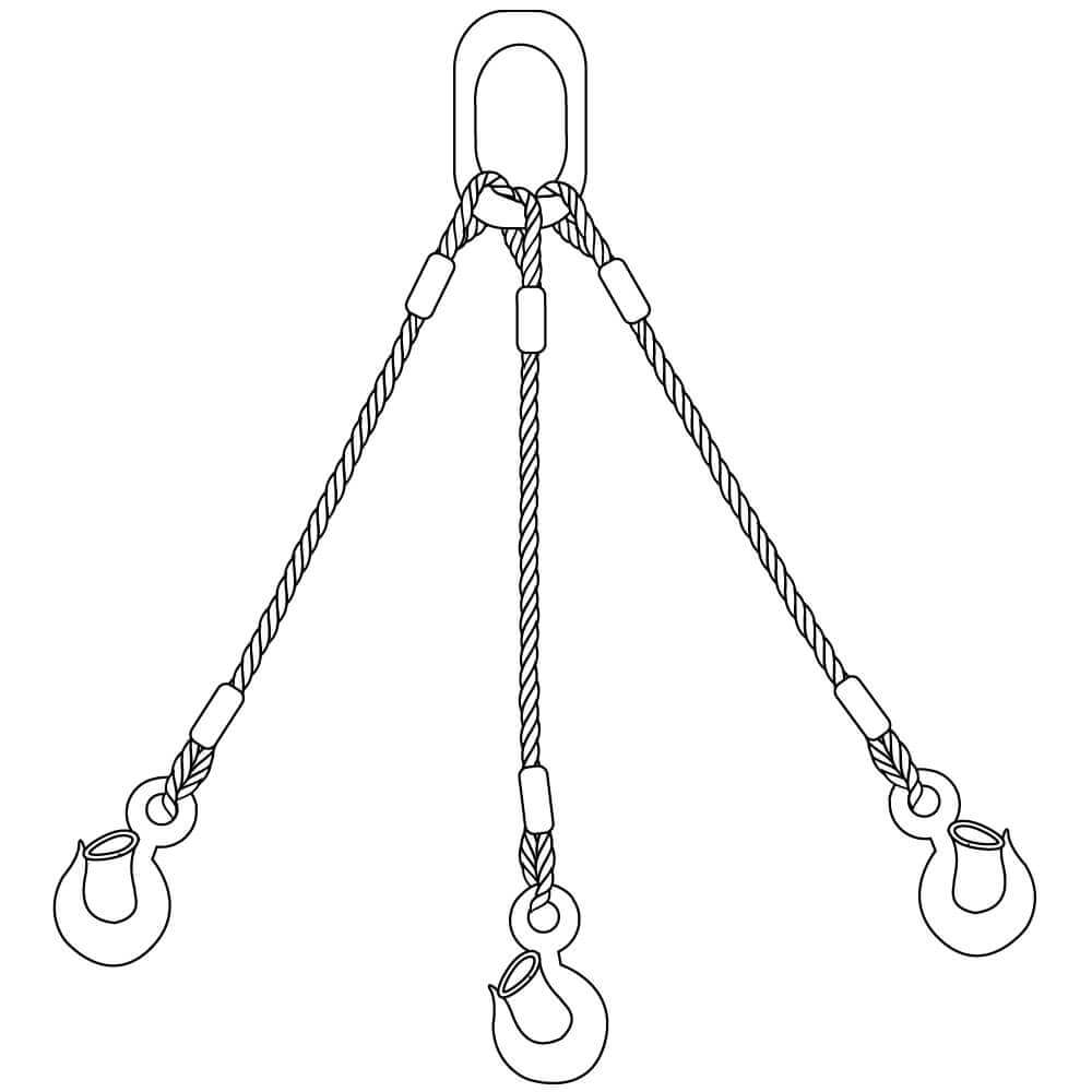 Three-Leg Bridle Wire Rope Slings