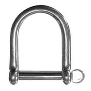 Stainless Steel Screw Pin “D” Shackle