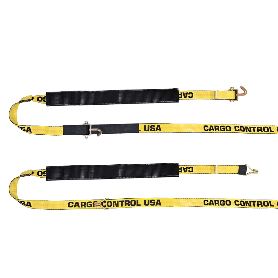Wheel Straps with Grip Strips and Yellow 15K Webbing